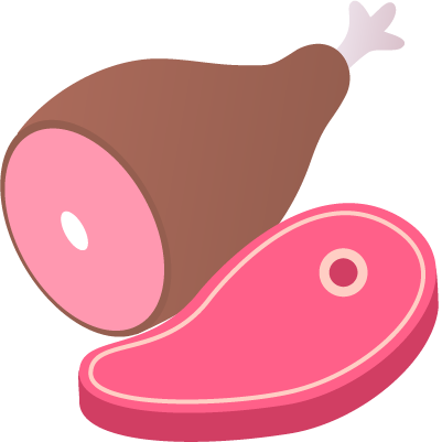 Meat, poultry, fish, seafood, and their preparations